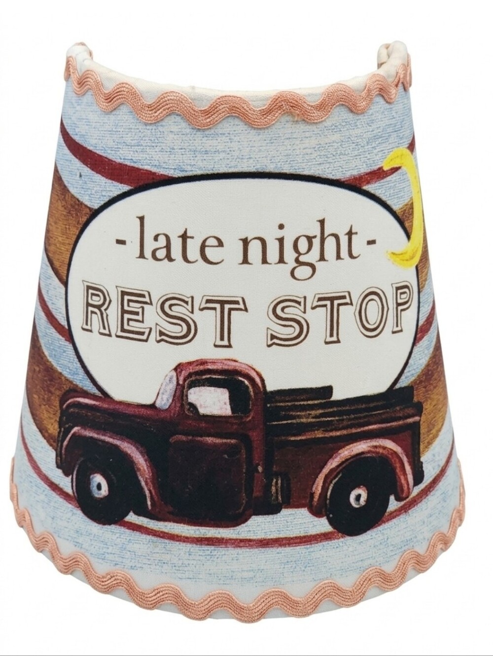 "Late Night Rest Stop" Decorative Truck Mini Lamp Shade